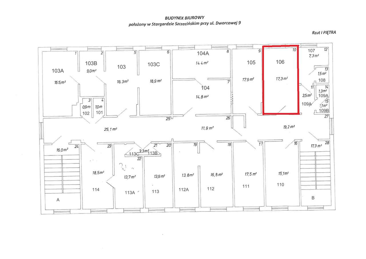 Lokal biurowy o pow. 17,30 m2 do wynajęcia w Stargardzie - Pełny obrazek: 5/6