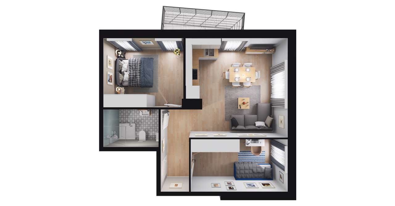 GdańskOsowa 3pok.budynek energooszczędnyM32 - Pełny obrazek: 3/9