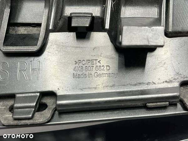 Audi RS7 C8 Carbon Kratka Zderzaka Prawa Przód Przednia 4K8807682D - 11