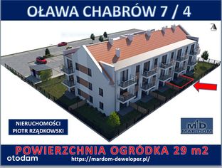 Oława mieszkanie z ogródkiem-parter-39,60m2CHABRÓW