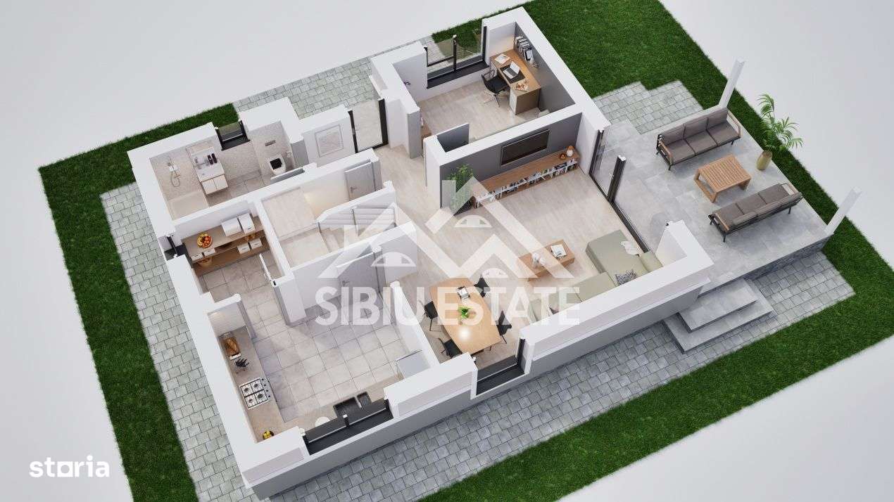 Casă individuală cu grădină generoasă – spațiu, lumină și funcționalit - Imagine principală: 4/10