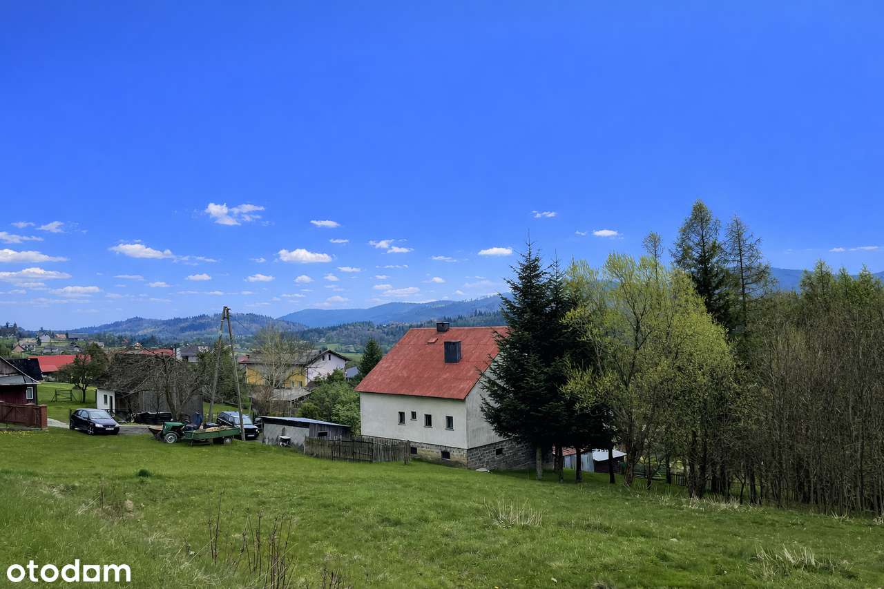 Hucisko, dwie widokowe działki budowlane po  7 arów-3