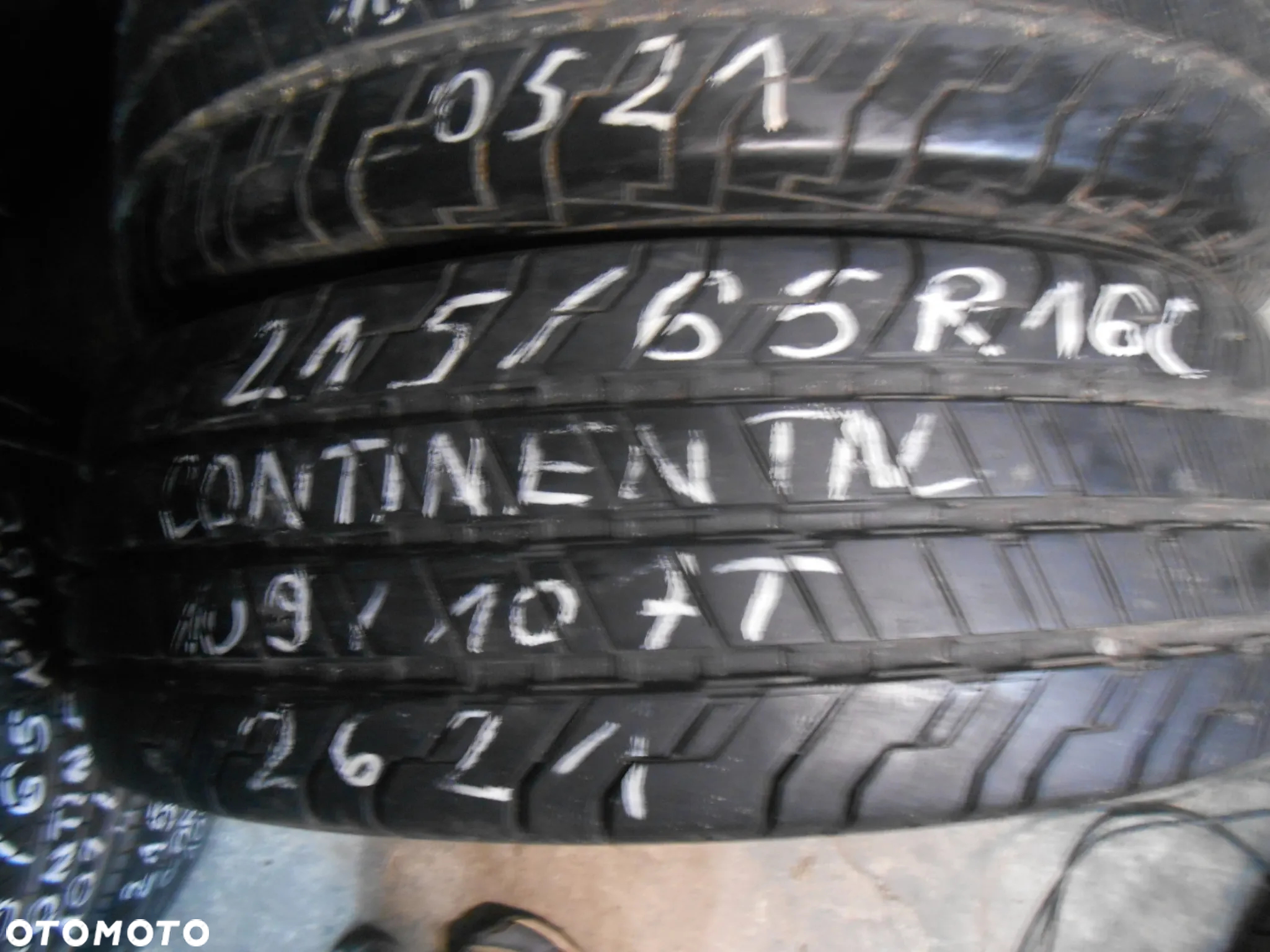 OPONY 215/65r16C CONTINENTAL CONTI VAN CONTACT 100 DOT 3621 10MM - 3