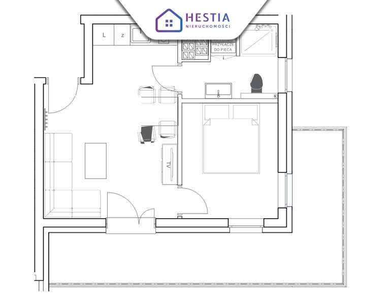 450m od plaży! Apartament z balkonem! - Pełny obrazek: 4/4
