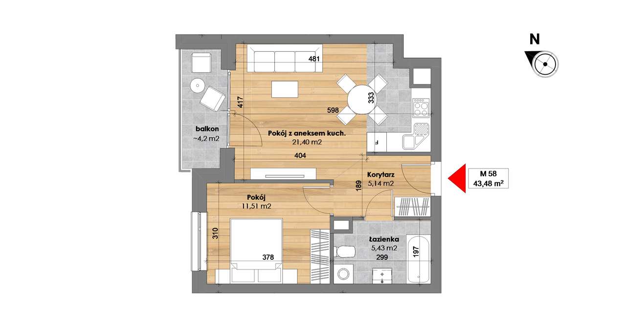 Nowe mieszkanie bezpośrednio, cisza, spokój (58) - Pełny obrazek: 1/16