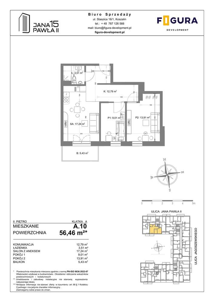 Nowa inwestycja | Jana Pawła II | winda| 2 piętro | 3 pokoje - Pełny obrazek: 2/6