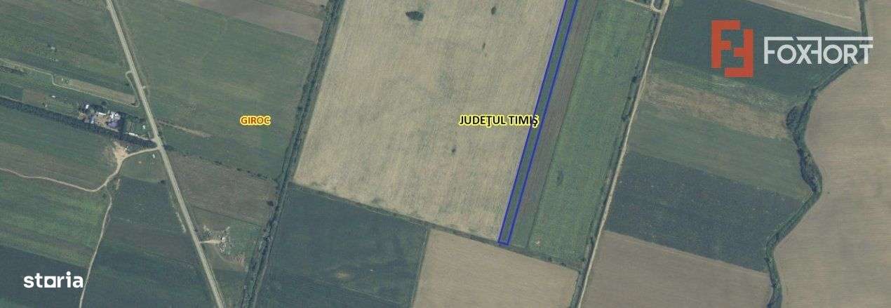 COMISION 0% Teren Extravilan 10.200 mp, Front 19ml, Giroc - Imagine principală: 3/3