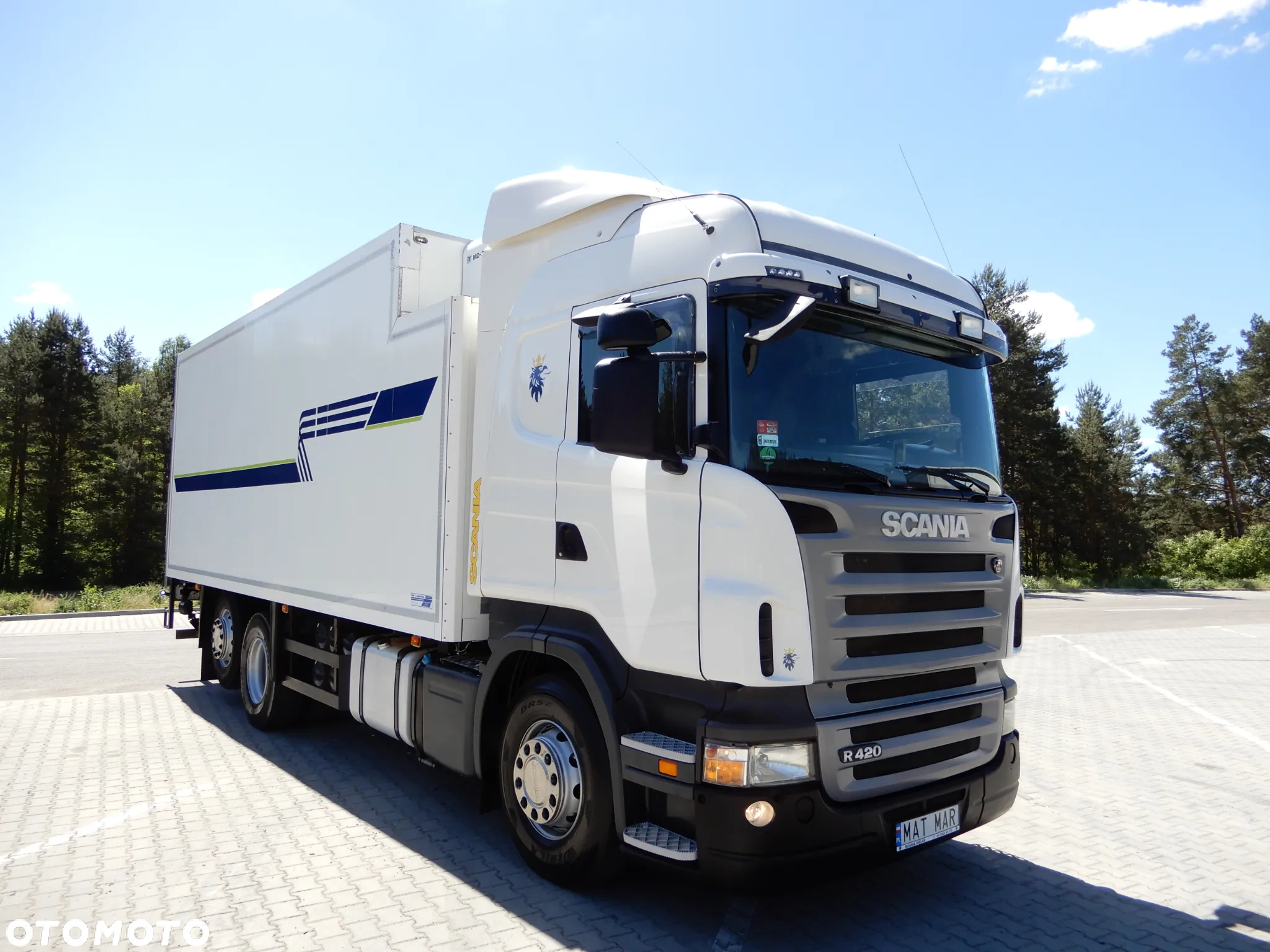 Scania R420 LB 6X2 HIGHLINE RETARDER Euro 5 AdBlue Chłodnia Izoterma SCHMITZ CARGOBULL Agregat Thermo King MD-300 18 E.Palet + Winda Załadowacza 2000 Kg PALFINGER Zbiorniki Paliwa 1100 L  SUPER STAN OKAZJA - 8