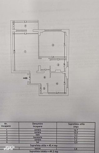 Apartament 2 camere Centru Bd Ștefan cel Mare Etj intermediar-0