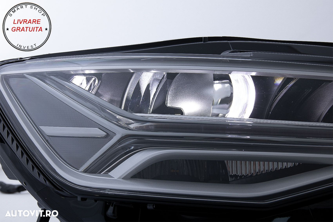 Faruri Full LED Audi A6 4G C7 (2011-2018) Facelift Matrix Design Semnalizare Dinam- livrare gratuita - 8