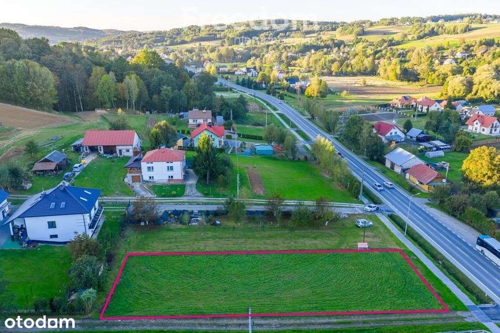 Działka budowlana przy drodze asfaltowej - Pełny obrazek: 1/14