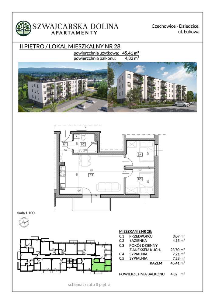 Funkcjonalny apartament 3 pokojowy - Pełny obrazek: 4/11