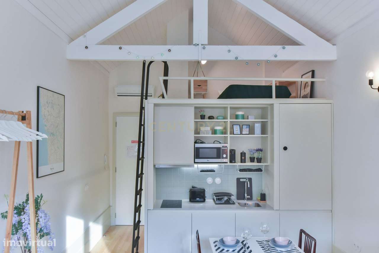 T0+1 Mobilado com Licença de Alojamento Local no Centro Histórico do P - Grande imagem: 5/34