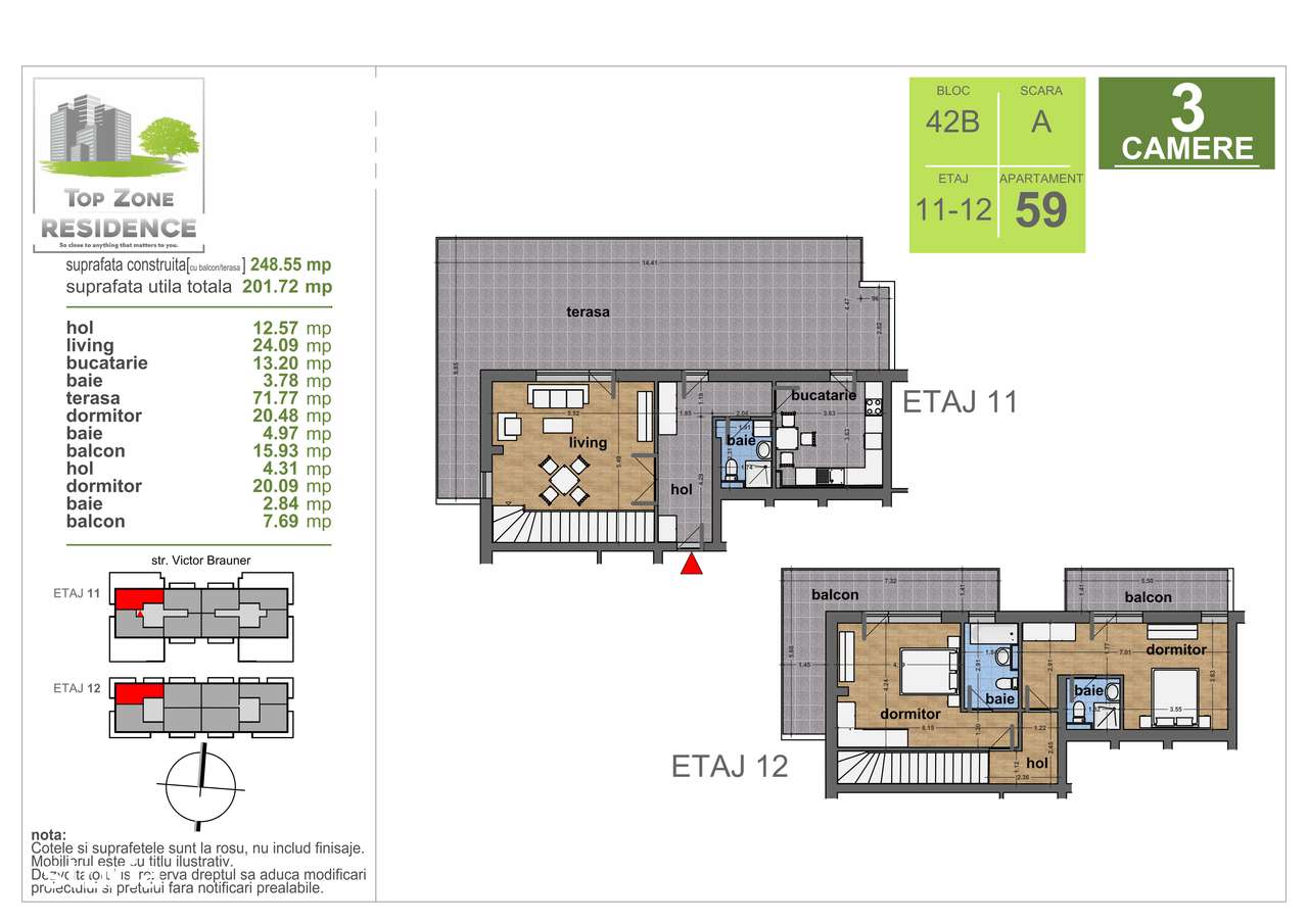 Apartament de vanzare 3 camere