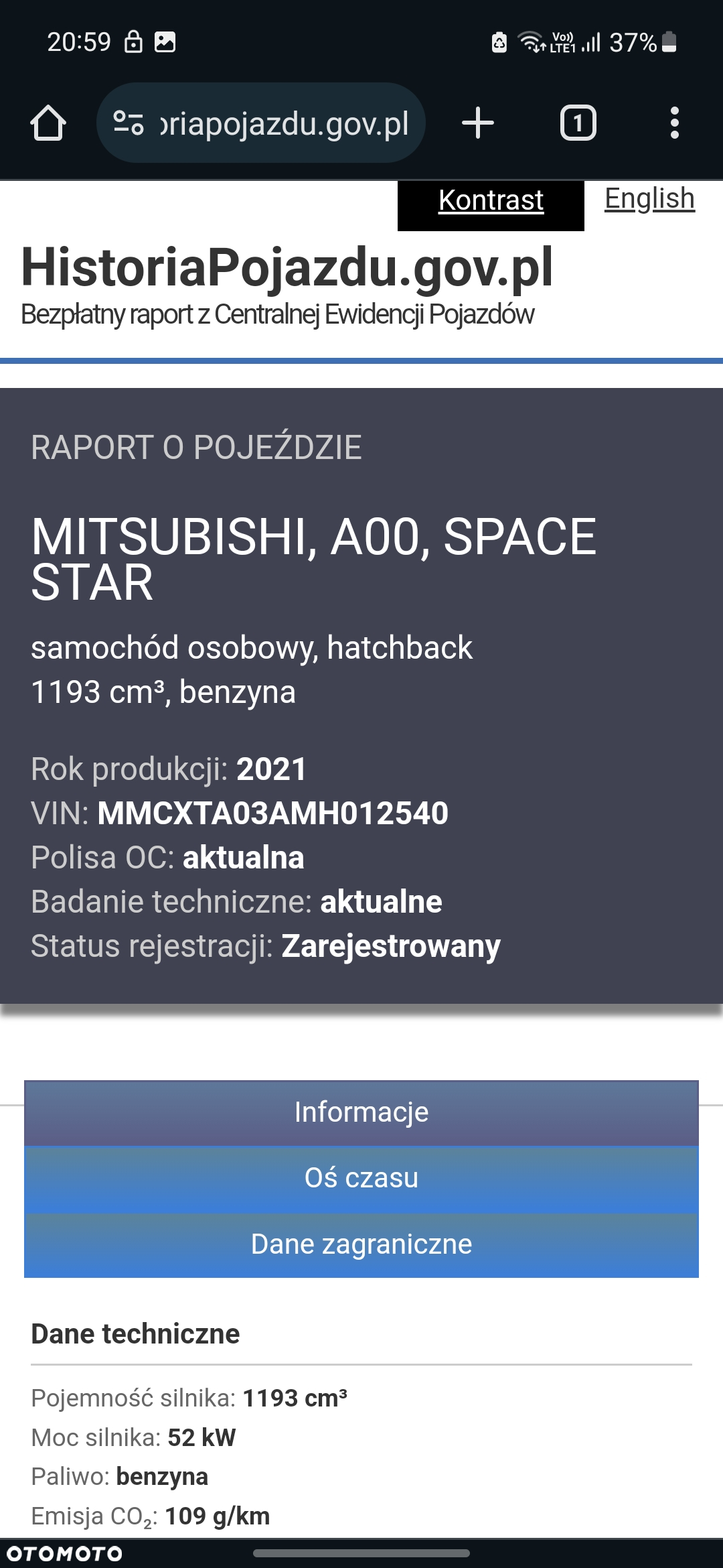 Mitsubishi Space Star 1.2 Invite CVT - 34