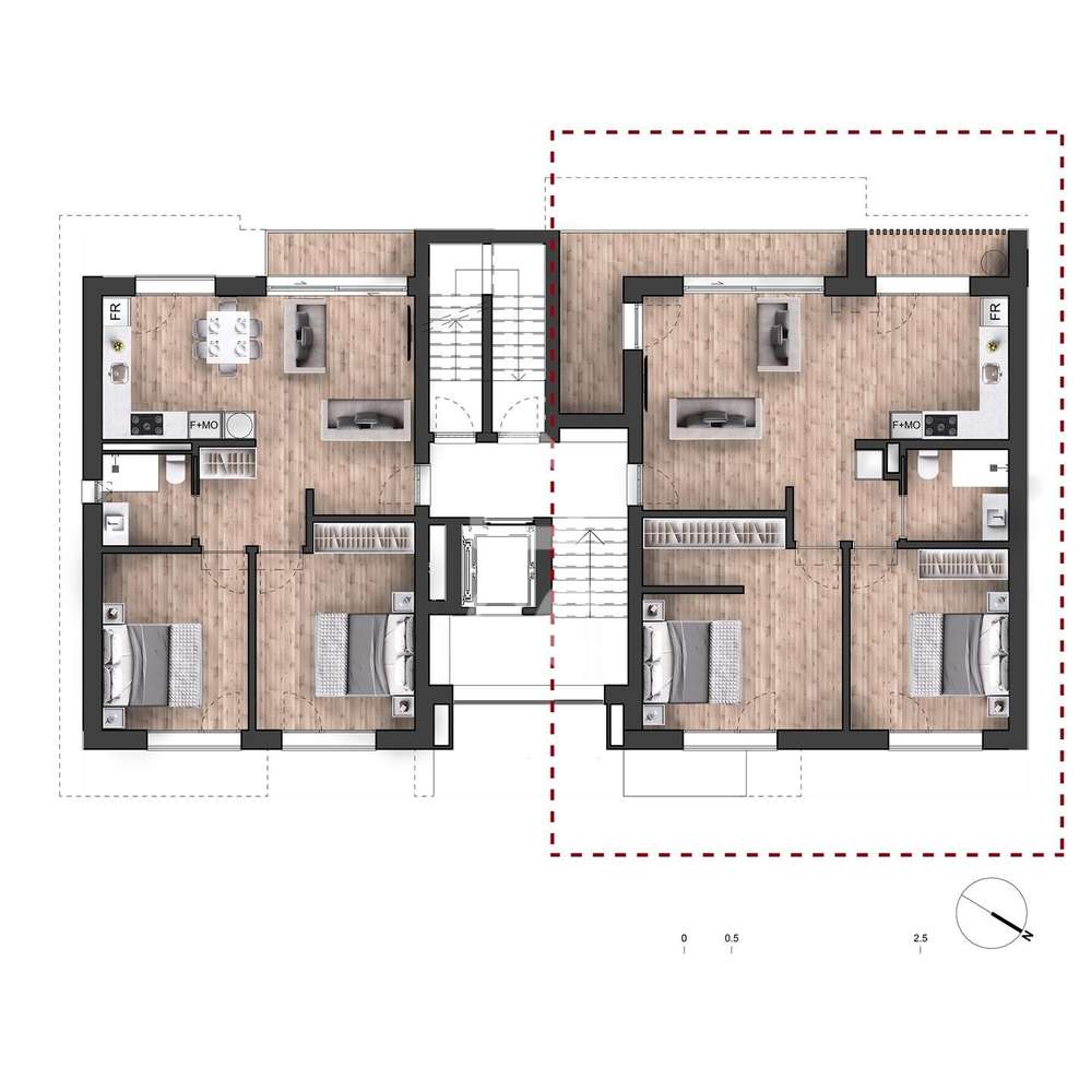 Apartamento T2 Novo com Lugar de Garagem – Urbanização do Condoal, Abr-8