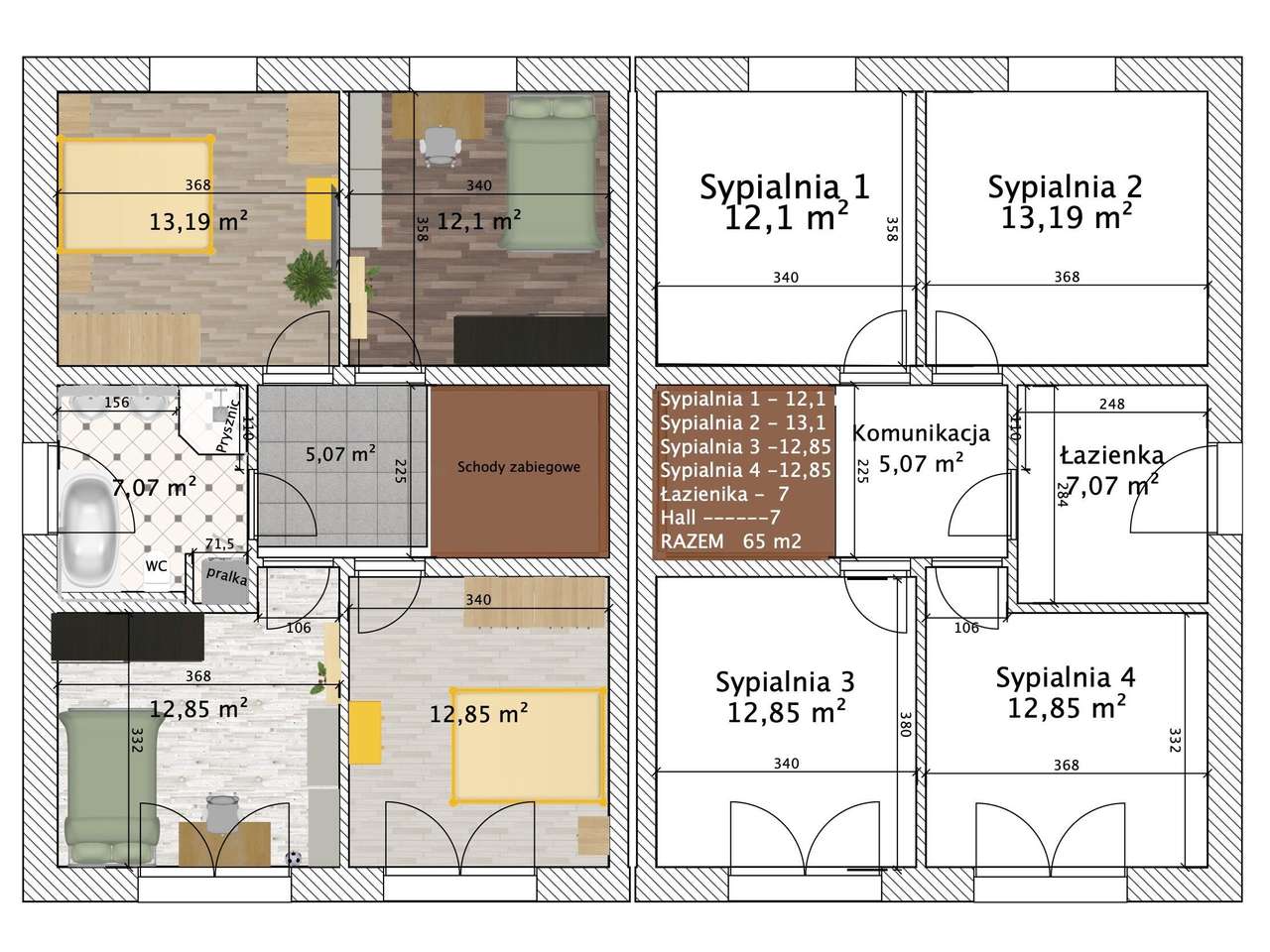 Skórzewo, komfortowe bliźniaki z garażami w bryle, ostanie 2 połówki! - Pełny obrazek: 5/6