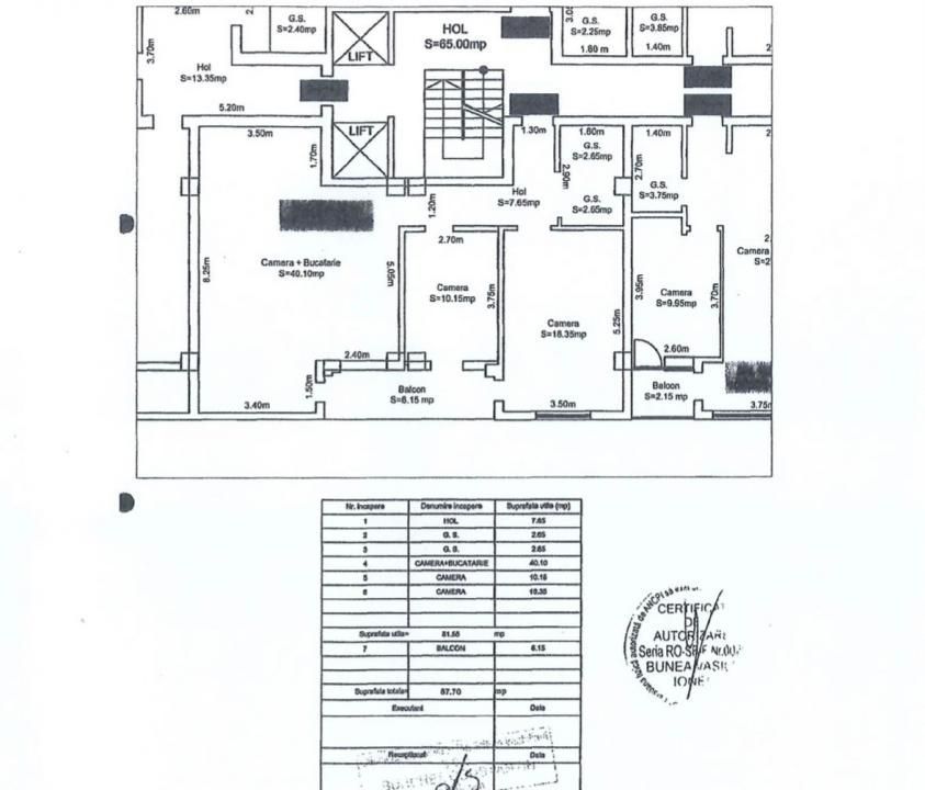 Apartament 3 camere 82mp zona Doamna Stanca