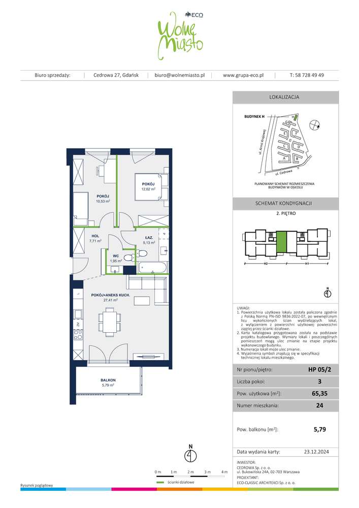 Wolne Miasto 8 | mieszkanie 3-pok. | 24 - Pełny obrazek: 2/16