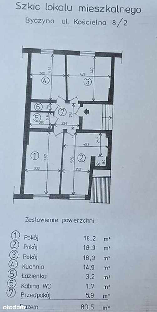 Na Sprzedaż mieszkanie 3 pok, pow. 80 m2, Byczyna-17