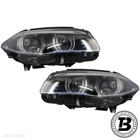 Faruri LED Angel Eyes DRL compatibile cu BMW Seria 5 F10 F11 - 1