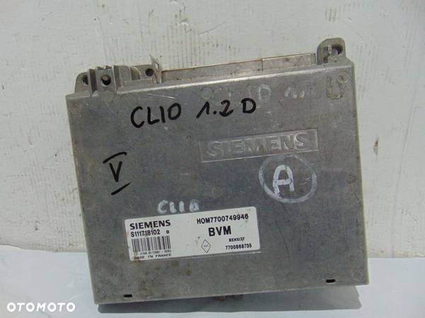 KOMPUTER SILNIKA RENAULT CLIO 1.2DIESEL 7700868735 - 1