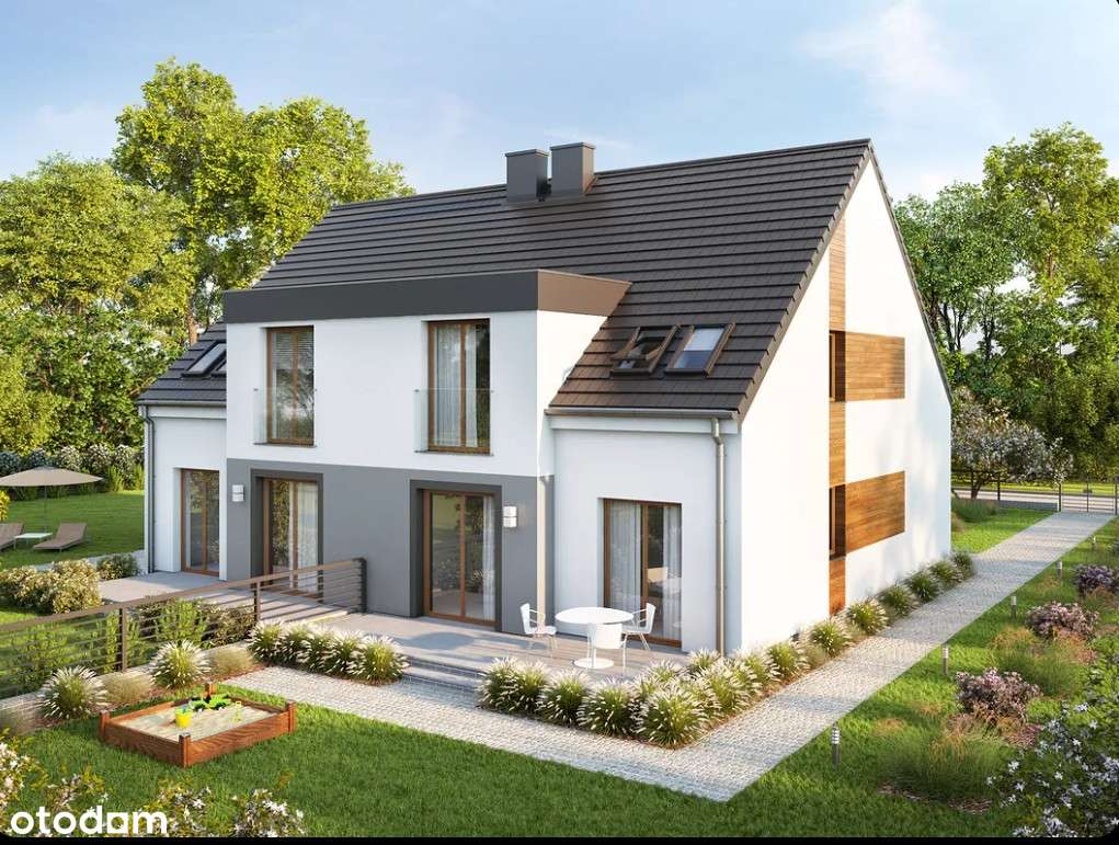 duża działka, asfalt , latarnie , las, swiatłowódd - Pełny obrazek: 4/9