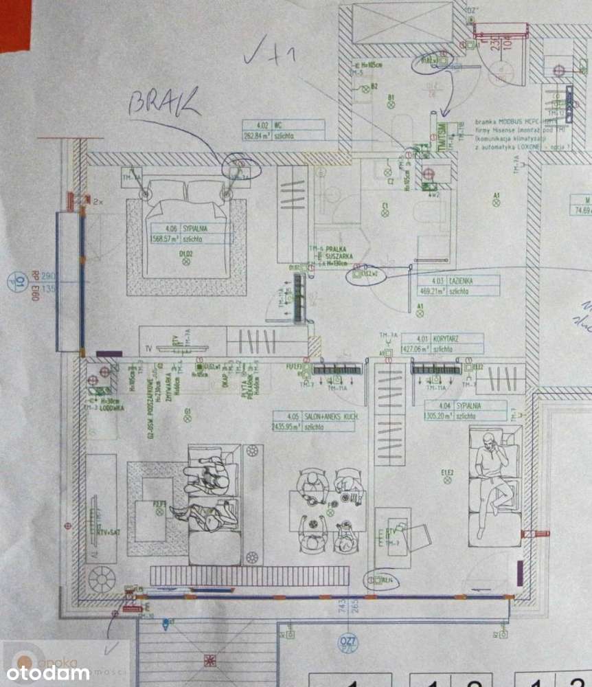 Apartament 75m2 3 pok Słoneczna 29 Wysoki standard-17