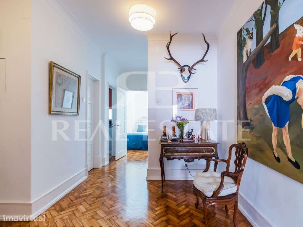 T3 com 1 Suite + Pátio comum e alguma VISTA RIO | RESTELO - Lisboa.-19