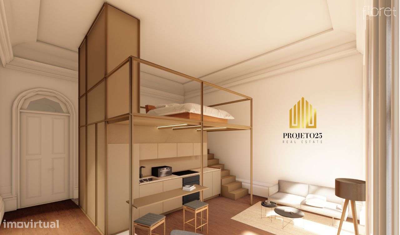 T1 Novo Com Terraço e Varanda Junto à Avª dos Aliados e ao Bolhão. - Grande imagem: 5/18