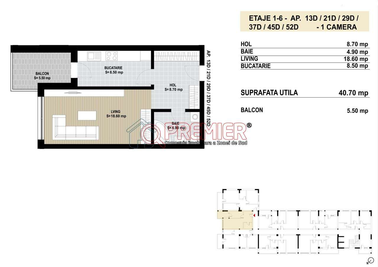 Avans 3450 euro - Garsoniera - Postalionului / D. Cucului - Imagine principală: 5/5