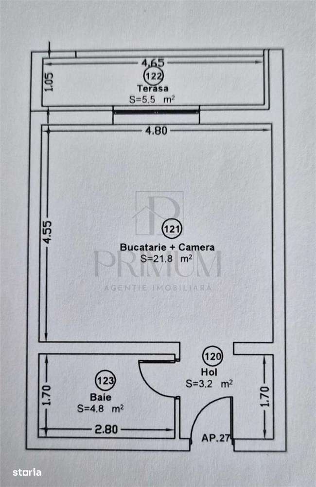 GIROC - 1 Cam - Mobilat si utilat - Zona buna - Parcare privata - Imagine principală: 5/5
