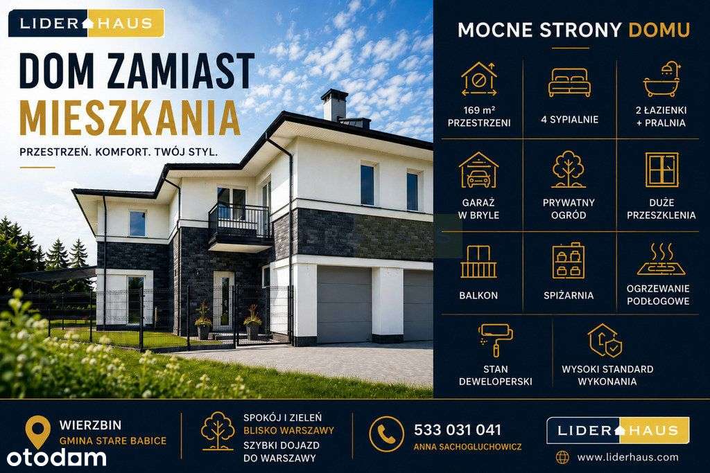 Nowoczesny lokal z ogrodem i garażem | 169 m² |