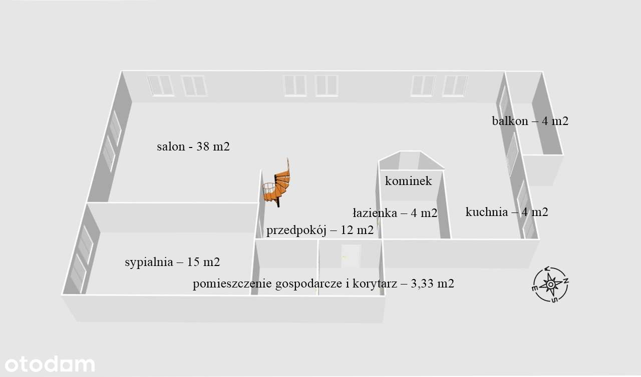 Mieszkanie blisko centrum 76 m² + strych 17 m²-12