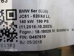 Zderzak BMW 5 G30 G31 M PAK 6X PDC KAMERA XENON - 13