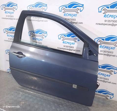 PORTA PORTAS FRENTE FRONTAL DIREITA RENAULT CLIO III 3 MK3 3 PORTAS 7751479113 FECHO ELEVADOR MOTOR PUXADOR VIDRO RETROVISOR RETROVISORES - 3