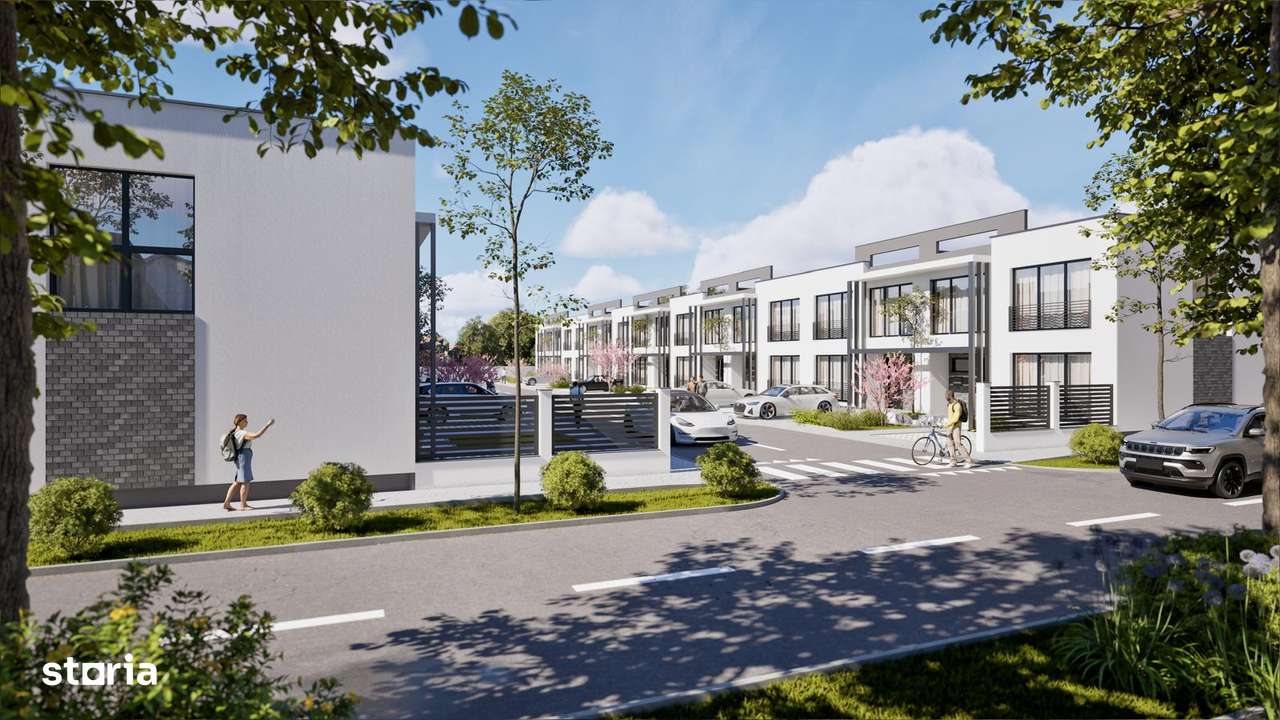 Case moderne înșiruite  în Arad, cartier Pârneava, strada Clujului - Imagine principală: 4/8