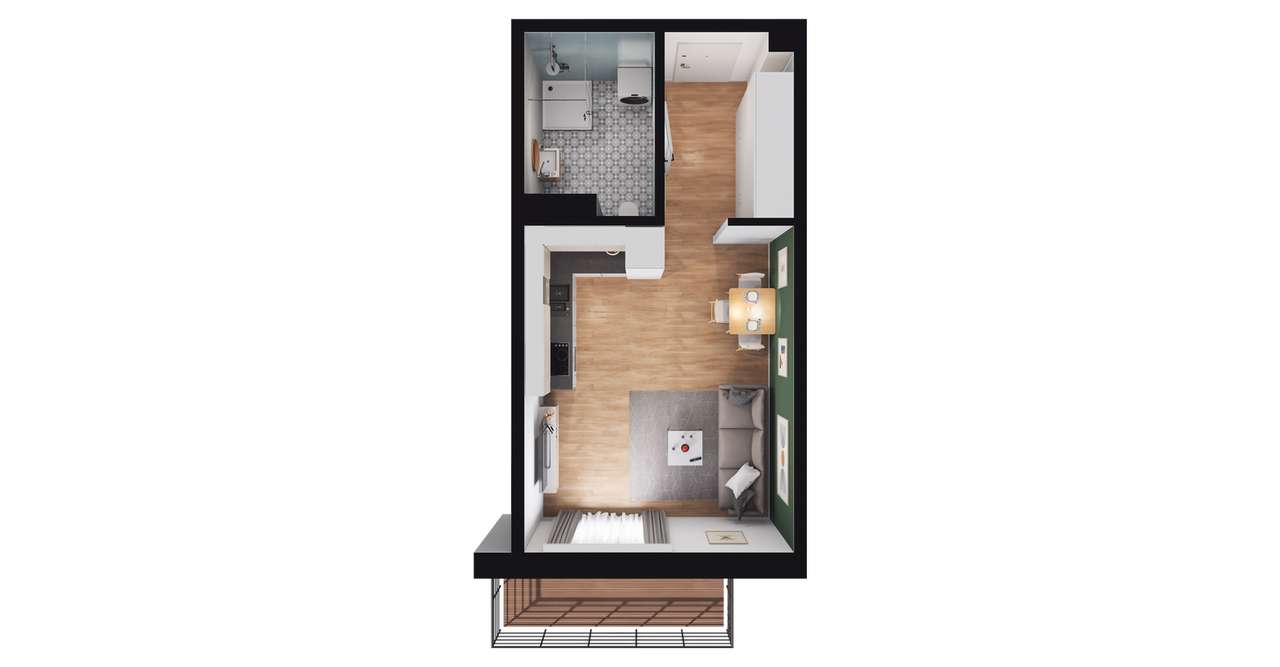 Apartamenty Książęce  | mieszkanie 1-pok. | 4 - Pełny obrazek: 3/9