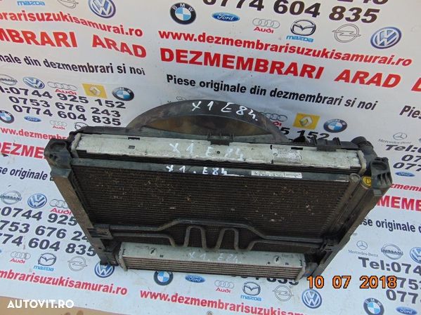 Radiator BMW X1 E84 motor 2.0 radiatoare apa clima intercooler ventila - 1