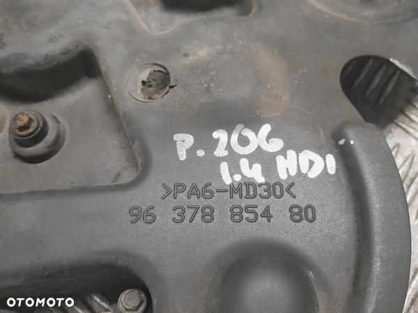Peugeot 206 1.4 HDI osłona obudowa paska rozrządu 9637885480 - 3