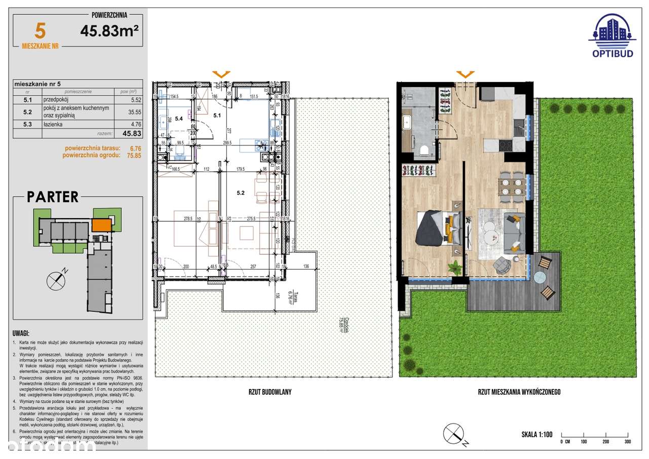Słoneczne Tarasy - mieszkanie nr 5 - Pełny obrazek: 2/9