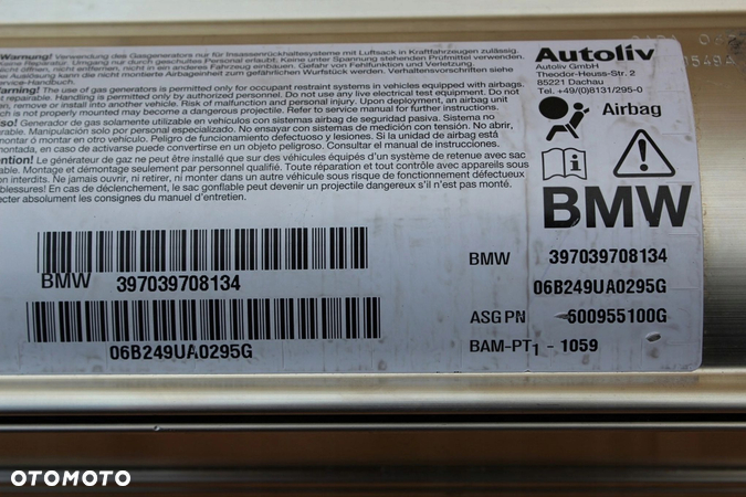 Poduszka powietrzna pasażera BMW e60 e61 AIRBAG - 2