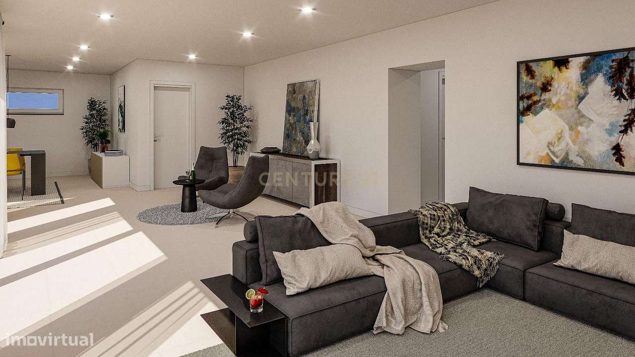 Luxuosa Moradia T3  num lote de terreno 732 m2 com piscina em Aljubarr-9