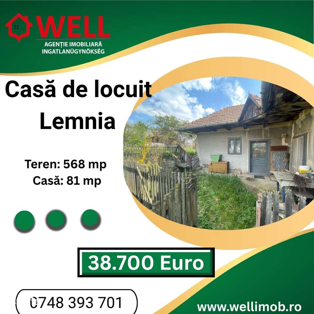 De vânzare casă de locuit în Lemnia! - Imagine principală: 1/13