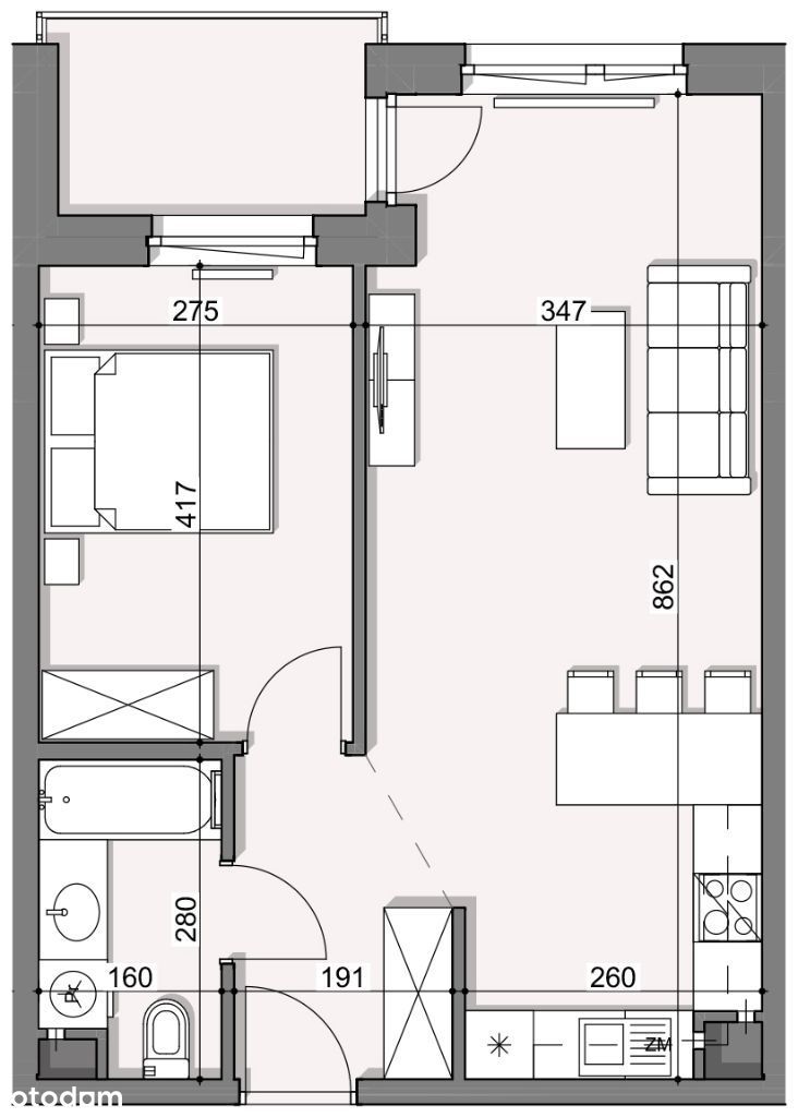 Apartamenty nad Wilgą | 2 pokoje | 1 piętro