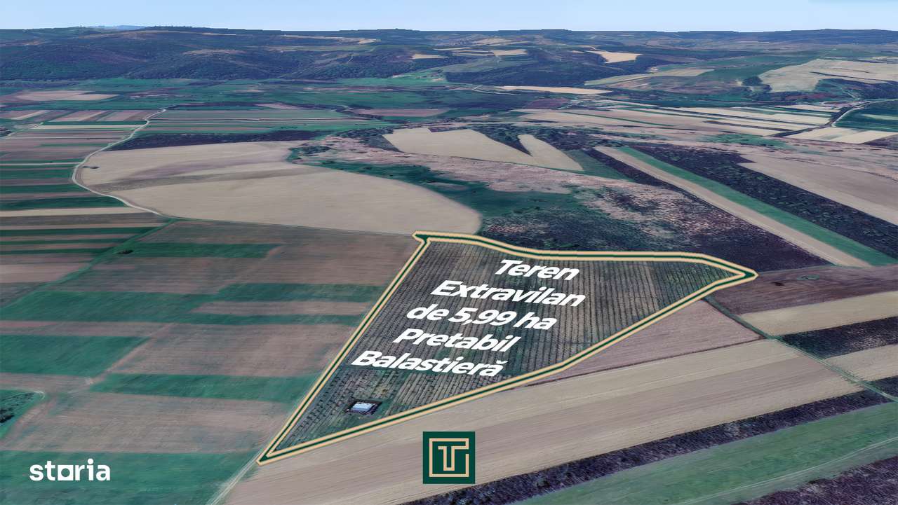 Teren extravilan de 5,99 ha, ideal pentru balastieră în Ususău-3