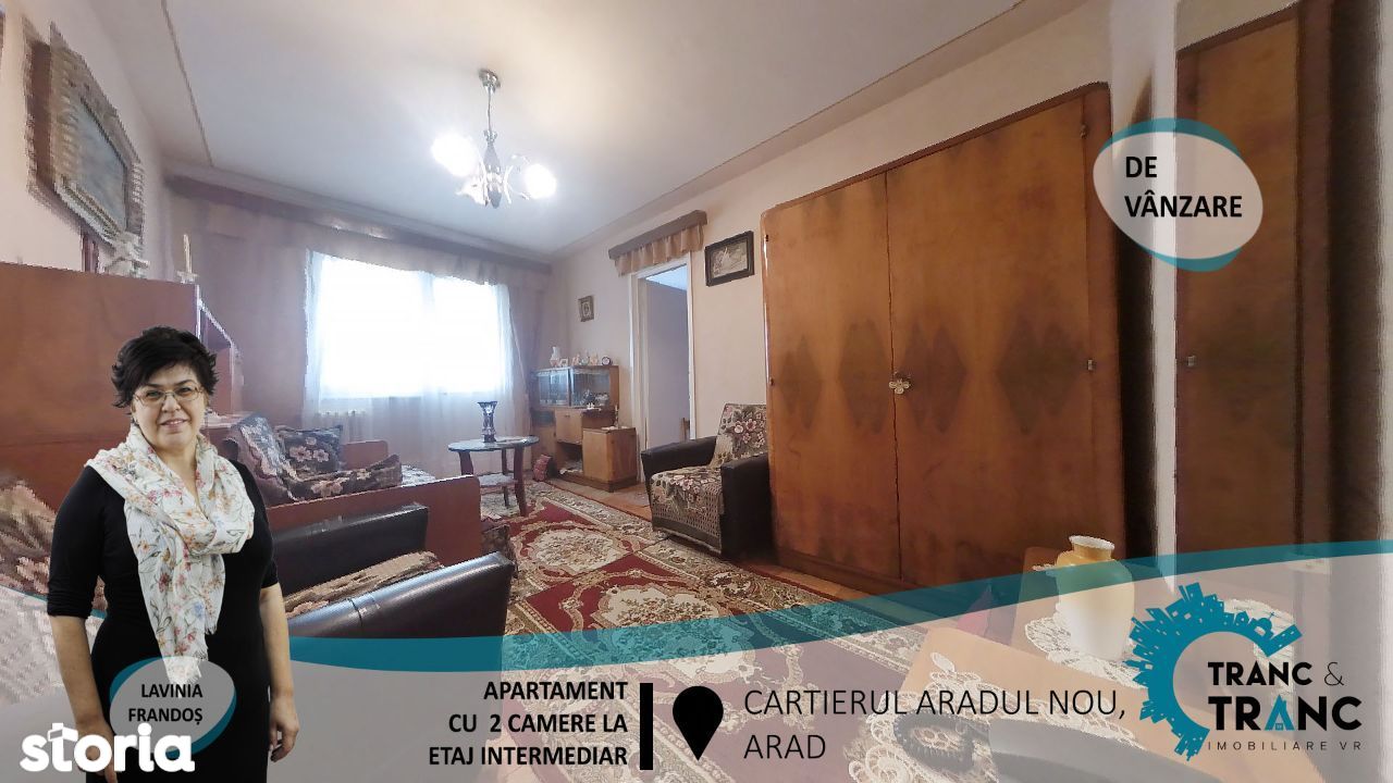 Apartament cu 2 camere la etaj intermediar in Aradul Nou
