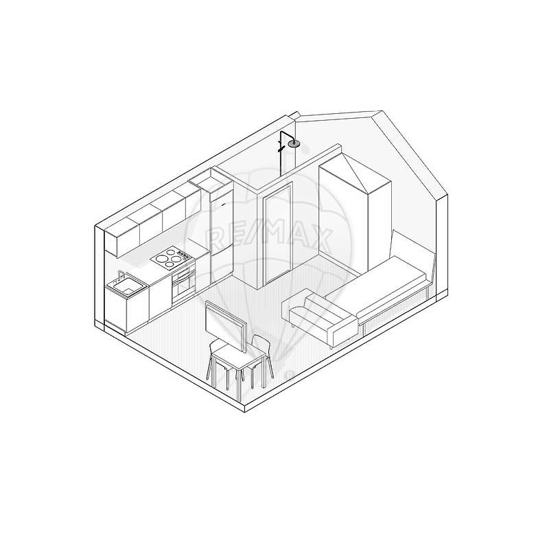 Apartamento T0 para venda - Grande imagem: 4/9