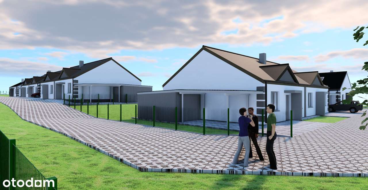 Nowe parterowe domy z pompą, fotowoltaiką, ogrodem-8