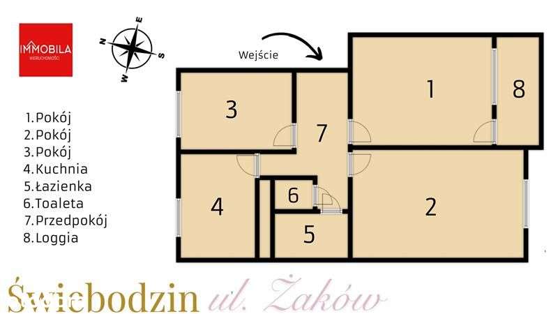 Przestronne 3 pokoje na parterze - ul. Żaków-14